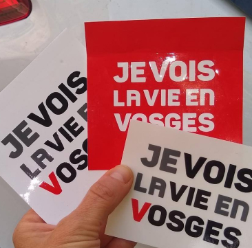 autocollants je vois la vie en vosges